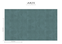 ARTE Atlas Behang - Petrol