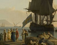 Papier De Paris Marine Au Soleil Coucant Behang