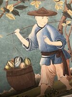 Papiers de Paris Chinoiserie behang blauw