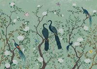 Coordonne Edo Aqua Behang - Linnen A00310