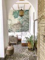 Coordonne Taj Mahal Behang Zijde Spring A00333