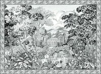 coordonne tapestry wandkleed behang zwart grijs 
