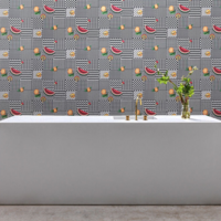Fornasetti Frutta e Geometrico Behang