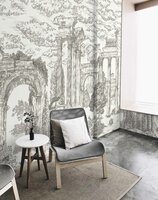 Coordonne Ruins Graphite Behang - Linnen A00329L