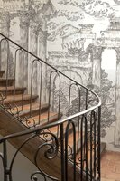 Coordonne Ruins Graphite Behang - Linnen A00329L