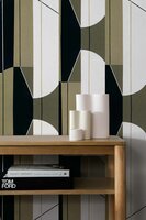 Coordonne Pythagoras Khaki Behang - Linnen A00340L