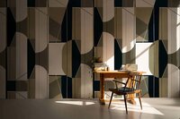 Coordonne Pythagoras Khaki  Behang - Linnen A00340S