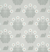 Little Greene Burges Snail Silver Behang
