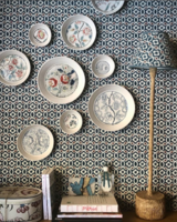 Antoinette Poisson Fleurs et Entrelacs behang