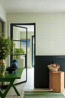 Little Greene Ditsy Block Behang Phthalo