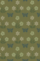 Little Greene Burges Butterfly Behang Garden