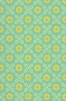 Little Greene Ditsy Block Behang Green Verditer