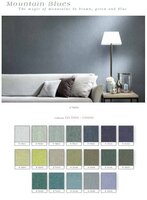 Behang ARTE Flamant Les Unis Linnen Mountain Blues Luxury By Nature