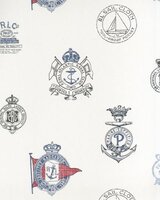 Behang Ralph Lauren Rowthorne Crest Captain PRL032-01 Signature Papers close up