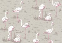 Behang Cole and Son Flamingos wave Contemporary Selection Luxury By Nature