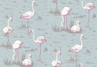 Behang Cole and Son Flamingos 66-6044 Contemporary Selection Luxury By Nature