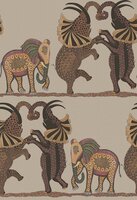 Olifanten Behang cole and son Safari Dance 109/8038 behang Ardmore Cole and Son