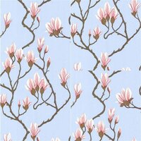 Cole and Son Magnolia behang 72-3011 licht blauw 2