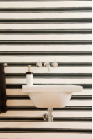 Block Print Stripe Behang Farrow and Ball