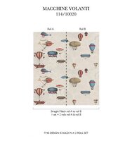 Fornasetti Macchine Volanti Behang Cole and Son 114-10020