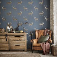 Sanderson Evesham Deer Behang Hert