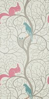DVIWSQ102 sanderson Behang Vintage Squirrel &amp; Dove