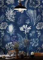 Mind the Gap Algae Behang Navy Blue WP20296