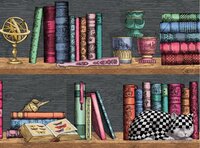 Fornasetti Libreria behang boeken boekenplank Senza tempo behangcollectie
