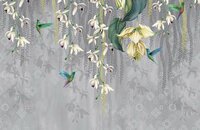 Osborne and Little Trailing Orchid behang w7334-02 close up