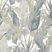 Thibaut Travelers Palm behang T10129 grey grijs Tropics collectie