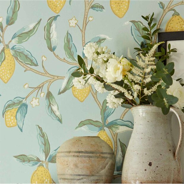 Morris Co Lemon Tree Behang Melsetter Behang Collectie