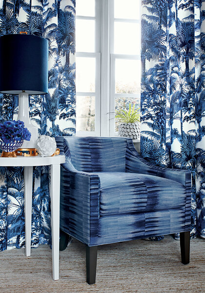 Thibaut Palm Botanical Behang Tropics Behang Collectie