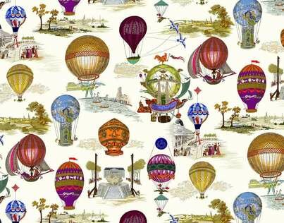 Pierre Frey Les Aeronefs Behang Les Dessins 2&nbsp;FP431002