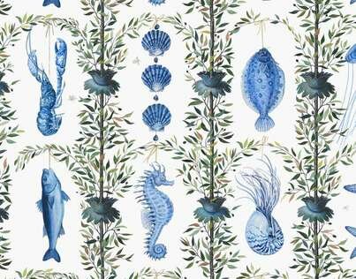 Pierre Frey Bonne Peche Behang Les Dessins 2&nbsp;FP438001