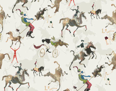 Pierre Frey Jour De Fete Behang Les Dessins&nbsp;FP322001