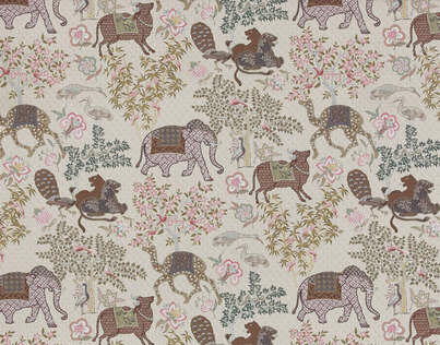 Pierre Frey Jardin De Mysore Behang Les Dessins&nbsp;FP310003