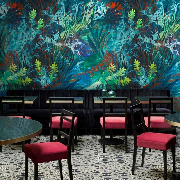 Pierre Frey Fond Marin Behang&nbsp;Galerie Collectie&nbsp;FP518001