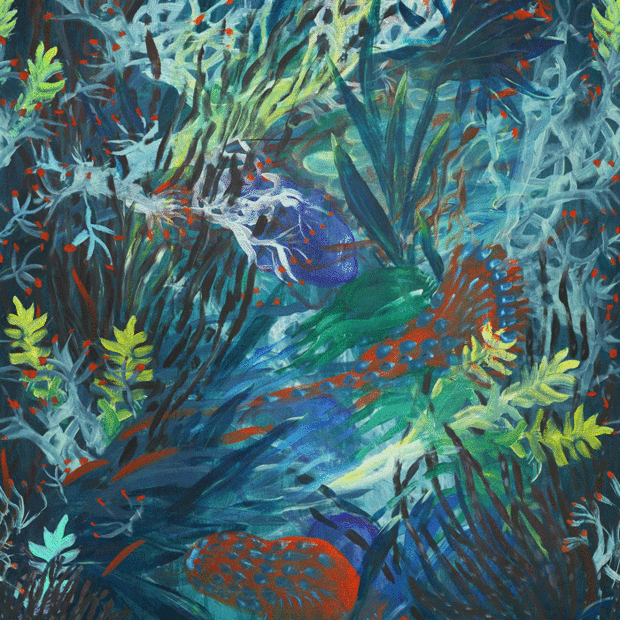 Pierre Frey Fond Marin Behang&nbsp;Galerie Collectie&nbsp;FP518001