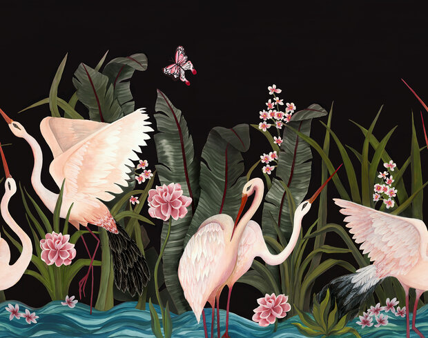 Coordonne Believe in Flight Night Flight 8000058 behang heron gucci  Laura Torroba