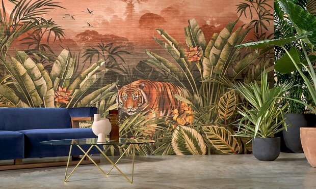 Arte Silk Road Garden behang 7200 tijger behang