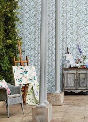 zoffany Jasmine Lattice behang 2