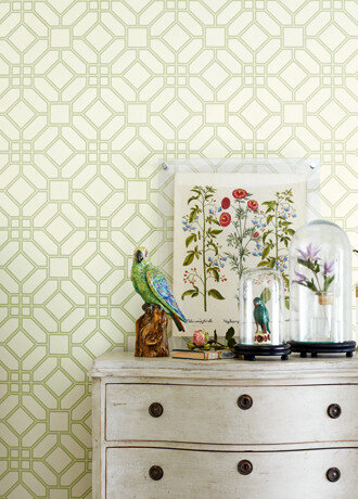 zoffany behang veranda trellis sfeer