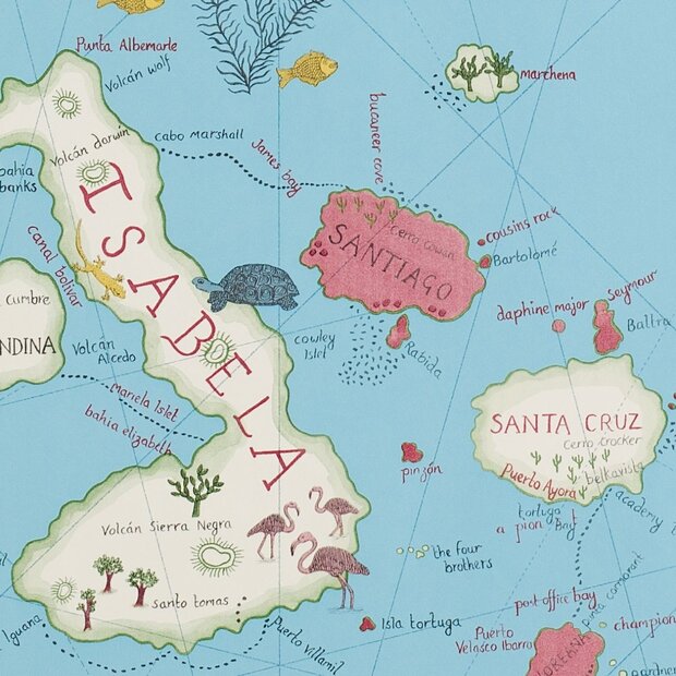 sanderson galapagos behang