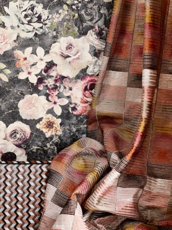 Jane Churchill Marble Rose Behang Atmosphere IV&nbsp;Collectie