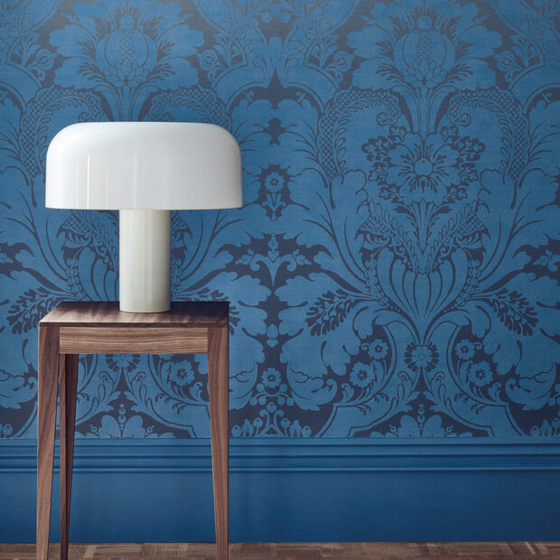 Little Greene St James&#039;s Park Behang Cobalt Fade