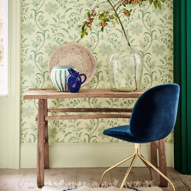 Little Greene Bedford Square Behang Acorn Wallpapers V 