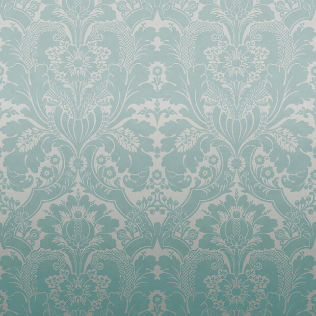 Little Greene St James&#039;s Park Behang Teal Fade Wallpapers V 