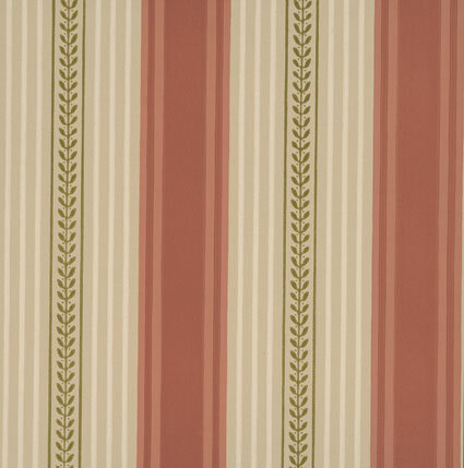 Little Greene behang, London Wallpapers 2, behang,Maddox street, groen, wit, streep, 0273MSMEDI,