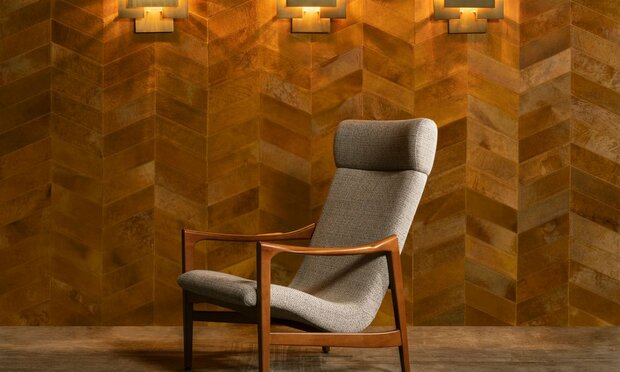 ARTE Montage 33525 camel vacht behang sfeer les cuirs collectie