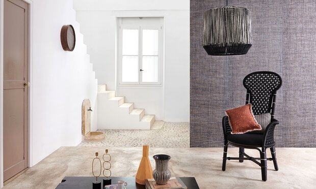 Elitis Iranja Behang&nbsp;Raw Raffia behang collectie